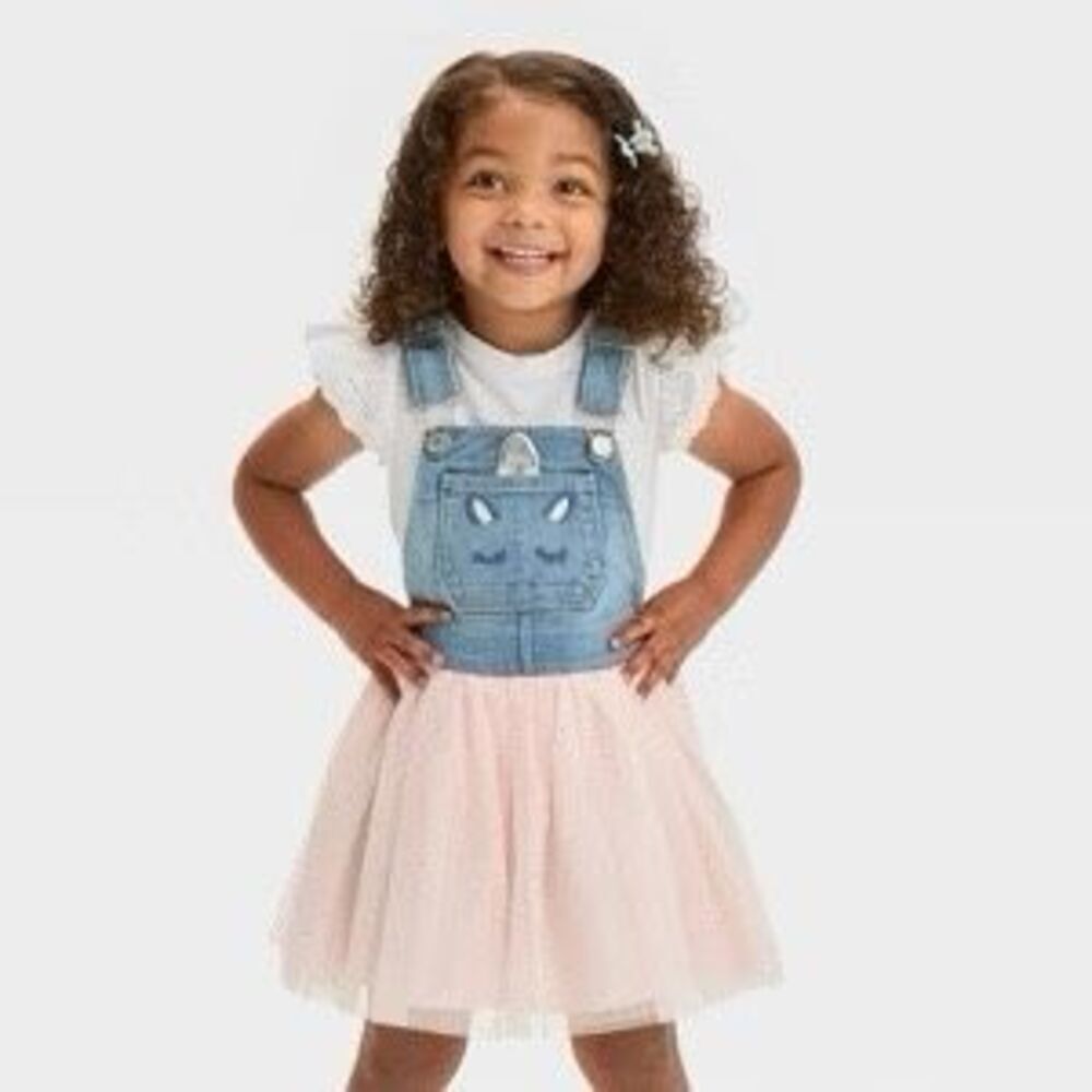 Oshkosh Unicorn Skirtall Sz 4T- Toddler Girl - Picture 2 of 10